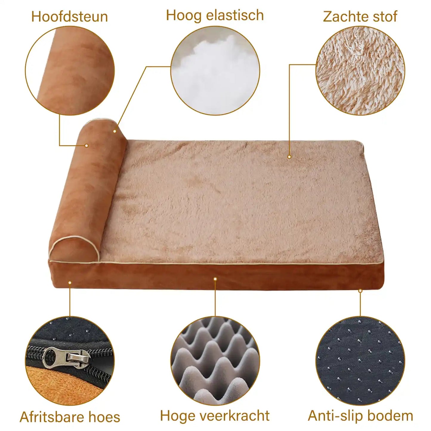 Lit orthopédique de luxe pour chien XL